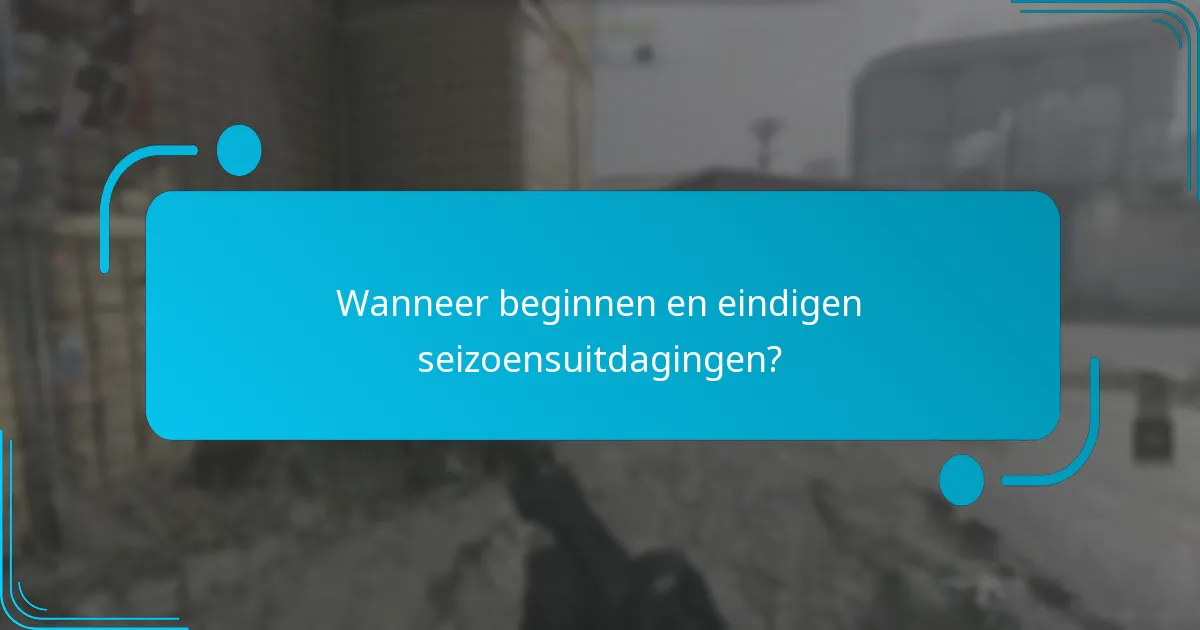 Hoe verhoudt het huidige seizoen zich tot eerdere seizoenen?